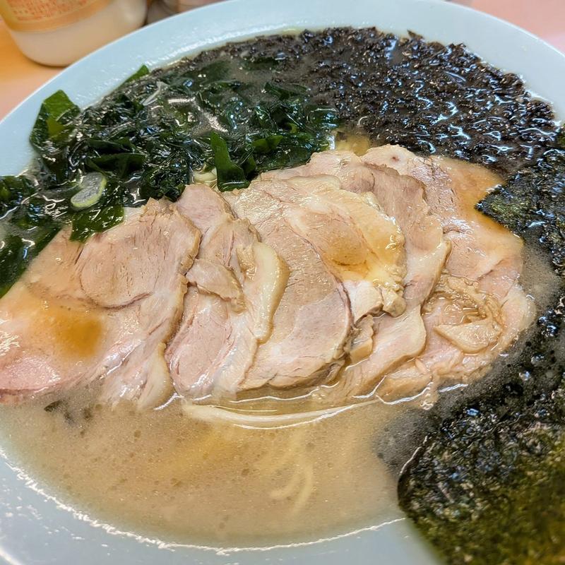 チャーシューメン 岩海苔 ワカメ(ラーメンショップ 椿 新奥多摩街道店)