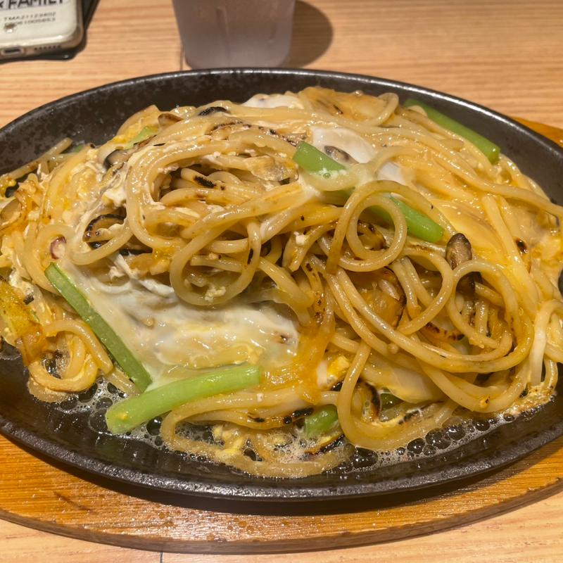 鉄板釜玉ペペロン(ローマ軒 阪急三番街店)