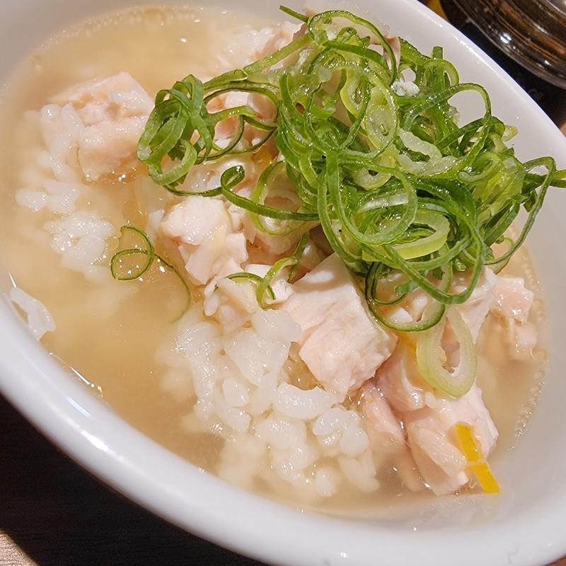 鶏肉とゆずの出汁茶漬け(拉麺 江戸壱)