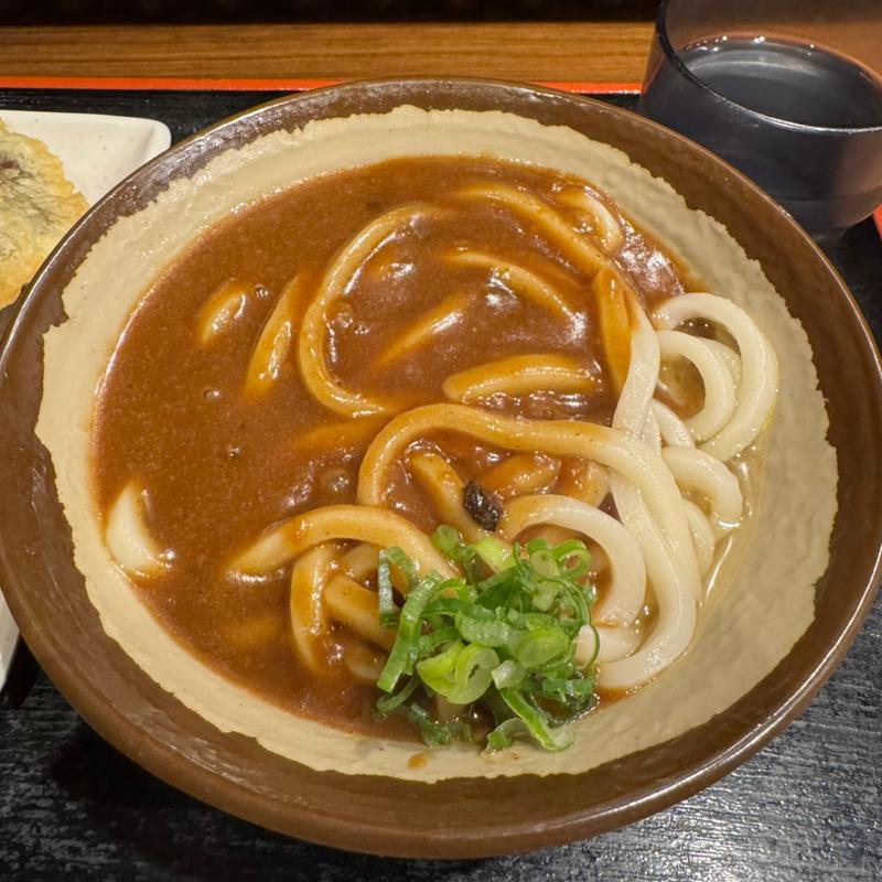 カレーうどん(本場さぬきうどん 親父の製麺所 上野店)