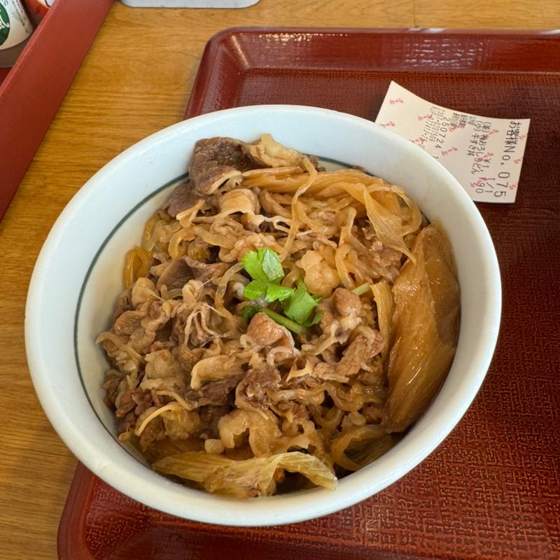 牛すき丼(なか卯飯田橋東口店)