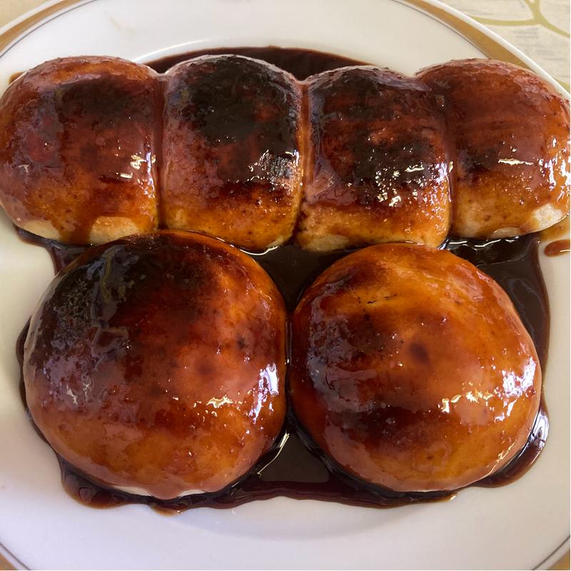 焼まんじゅう(餡なし、餡入り)(オリタ焼きまんじゅう店)