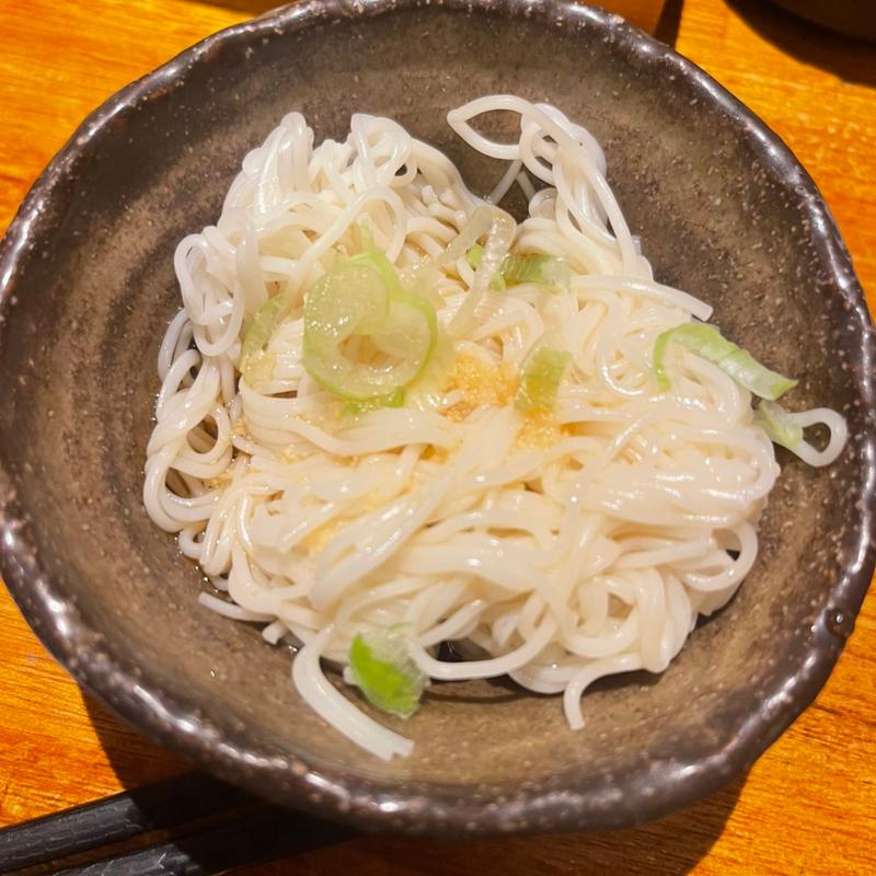 お通し　そーめん(とりとん （鳥屯）)