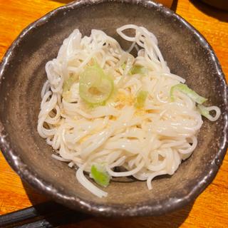 お通し　そーめん(とりとん （鳥屯）)