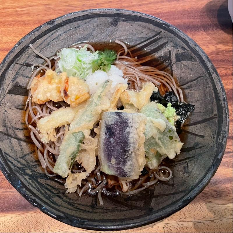 野菜天おろしそば(自家製粉石臼挽手打蕎麦 守破離 堂島店)