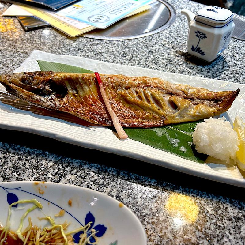 金華サバ(半身)(伊達な郷土料理と原始焼 牡鹿半島 仙台駅前店 （牡鹿半島）)