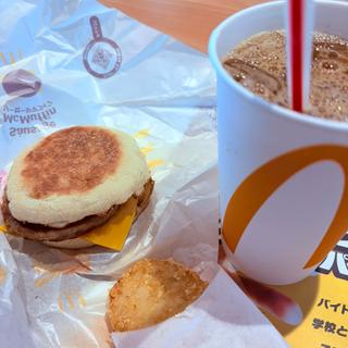 ソーセージマフィンセット(マクドナルド 白沢街道宇都宮店 （McDonald's）)