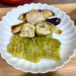 餃子のレタス巻き