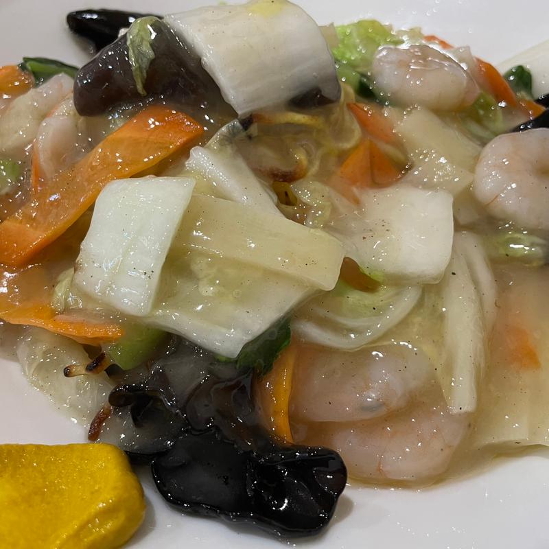 海老塩あんかけ焼きそば(中華食堂 秋 （チュウカショクドウ アキ）)