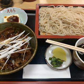 牛カルビ丼もりそばセット