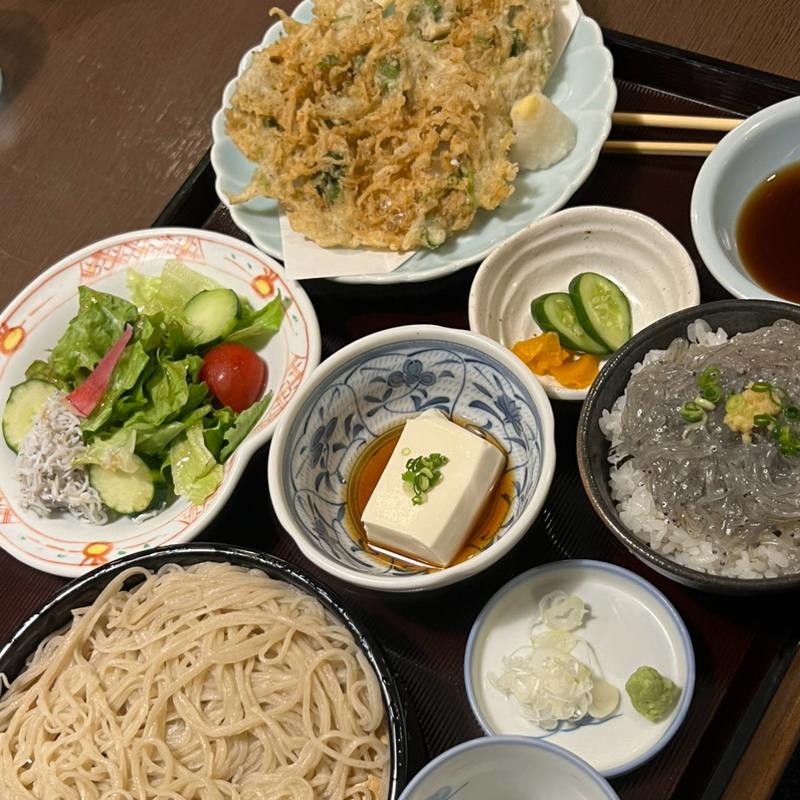 しらすそば御膳(磯っぺ)