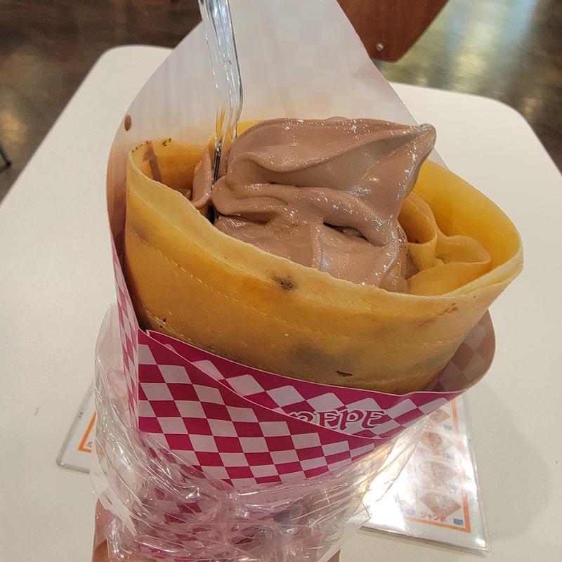 アイス入りバニラカスタードチョコ(クレープステーション 浦和店)