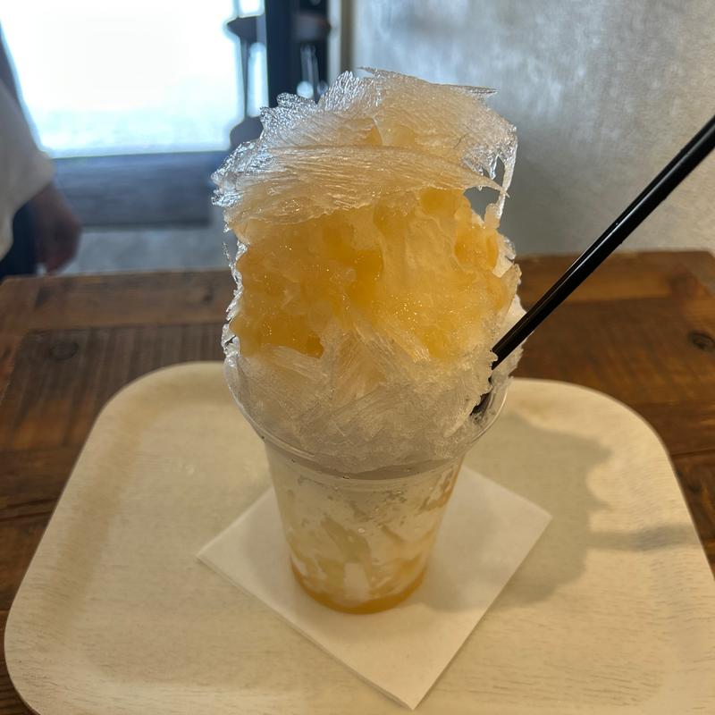 桃のかき氷(&Cream Kamakura Hanamizuki)