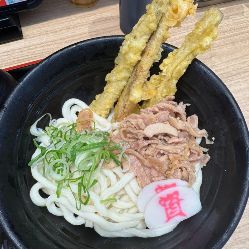 かしわごぼ天ぶっかけうどん(資さんうどん 両国店)