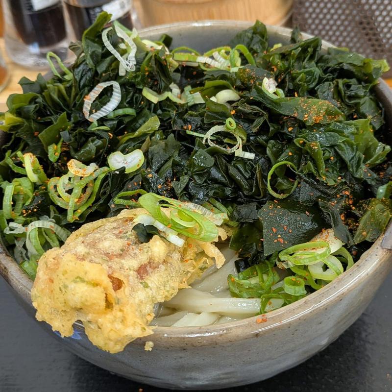 冷やかけうどん ちくわ天(こがね製麺所 瓦町FLAG店)