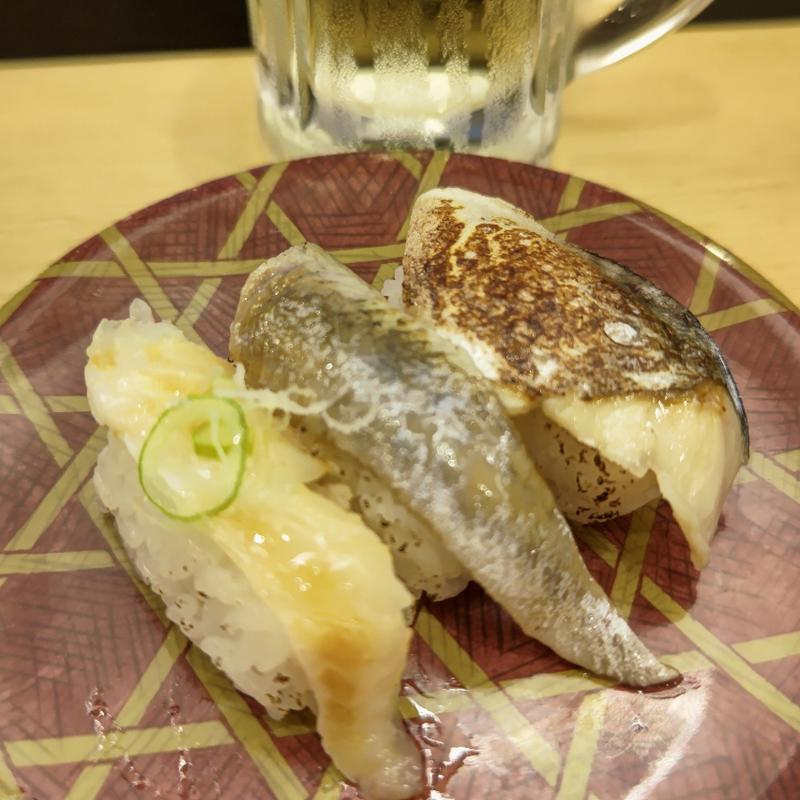 炙り三種盛り(平禄寿司 横浜中伊勢佐木町店)