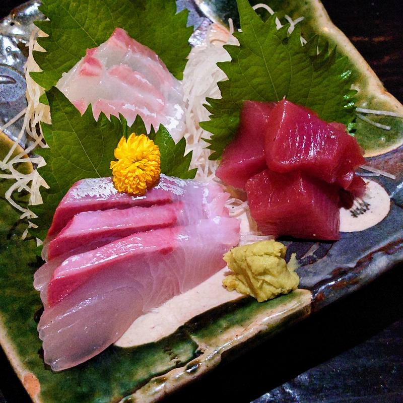 本日の三点盛り(極楽屋)