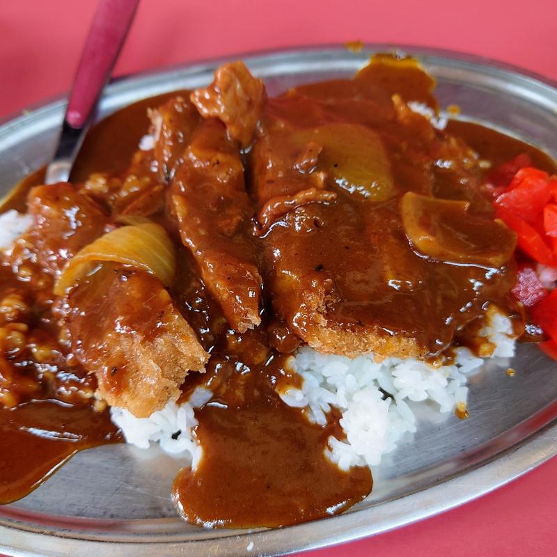 カツカレーライス(新華楼)