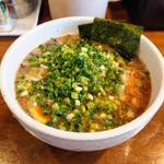 醤油豚骨らーめん 細麺 ネギだく