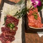 厚切りハラミとロース