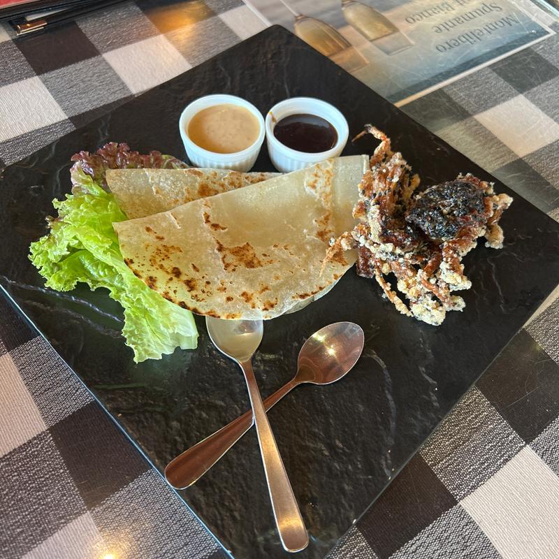 ソフトシェルクラブのイタリアディーナ巻き(イルキャンティビーチェ)