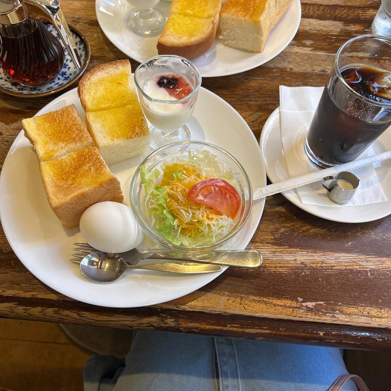 モーニング　トースト(喫茶みわく)
