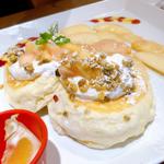 フレッシュピーチのサマーパンケーキ
