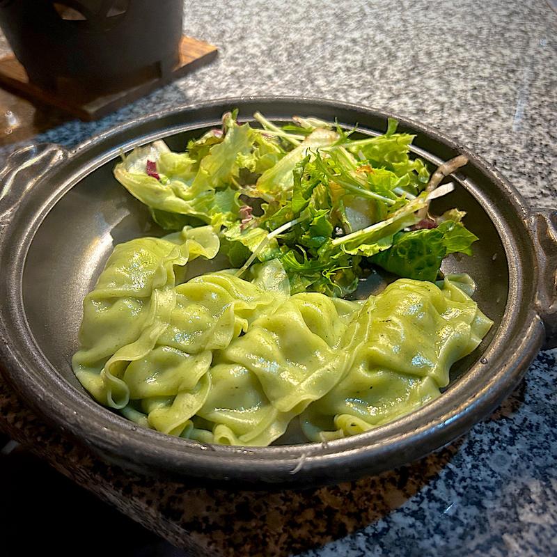 仙台あおば餃子(伊達な郷土料理と原始焼 牡鹿半島 仙台駅前店 （牡鹿半島）)