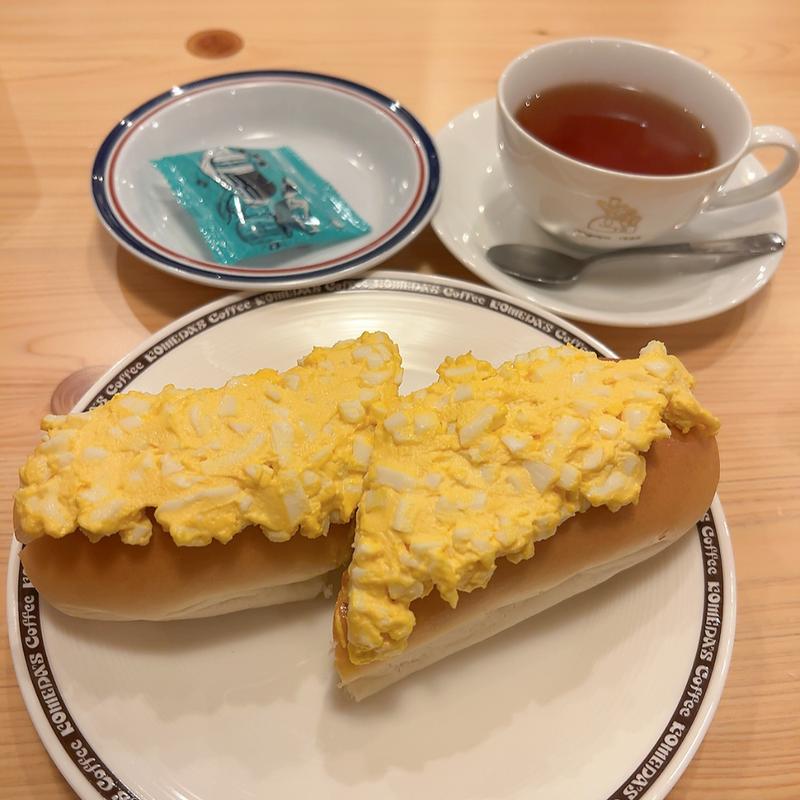 手作りたまごドッグ(コメダ珈琲店 枚方南店)