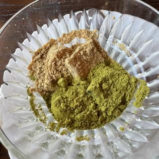芭蕉堂わらび餅(抹茶＆きな粉)(Cafe DRAGON)