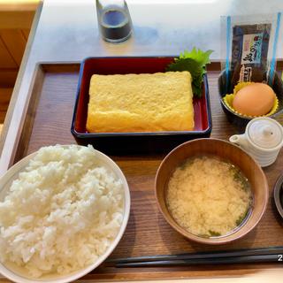 だし巻き定食　ご飯大盛り（玉子、海苔）(近江水産おさかな食堂)
