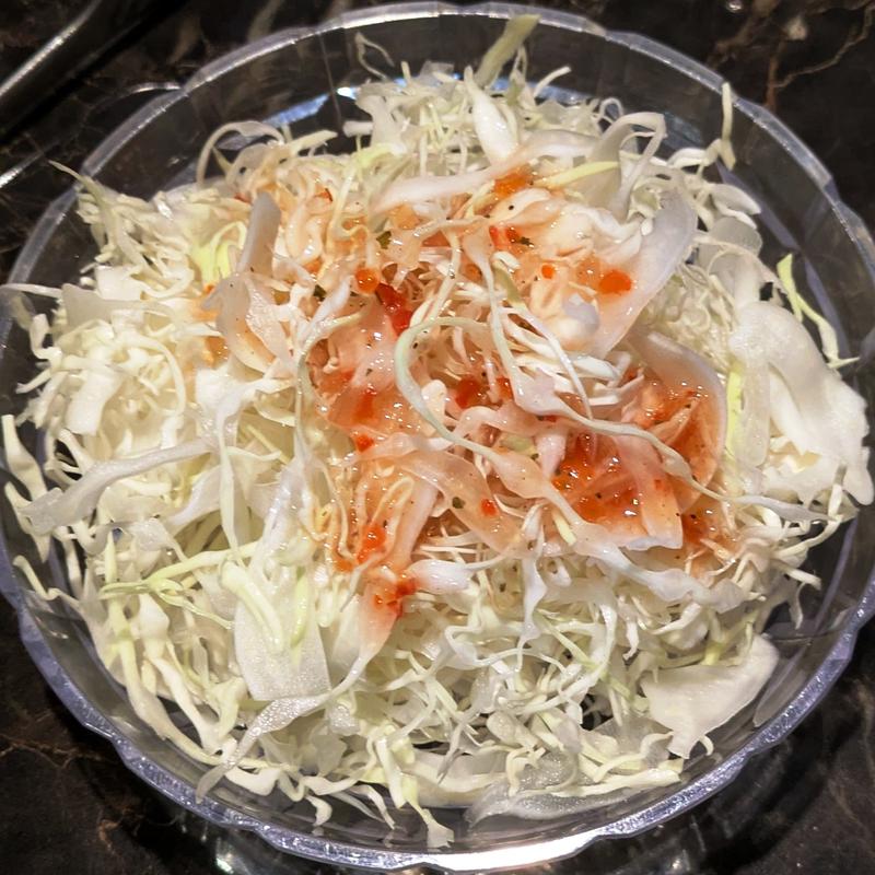 キャベツ千切り(炭火焼肉 楽牛園)