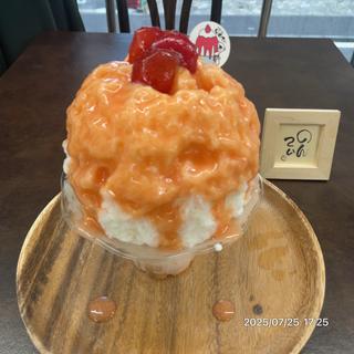 すももミルク(かき氷の店のんてぃ)