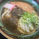 冷かけうどん(きつね＋とろろ昆布)(川久麦笑)
