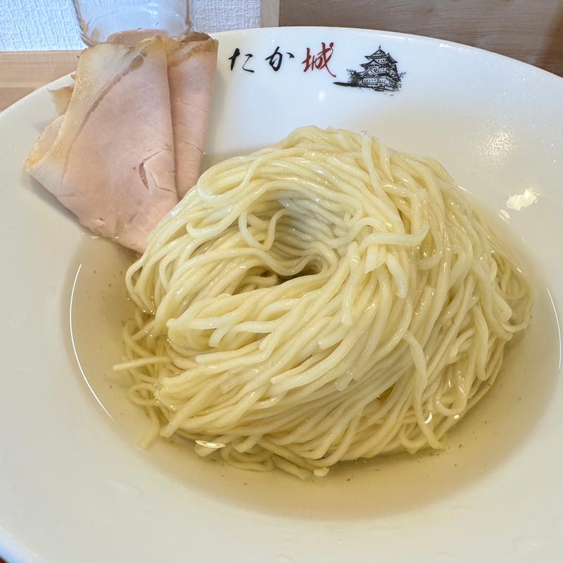昆布水つけ麺 醤油(自家製麺中華そば たか城)