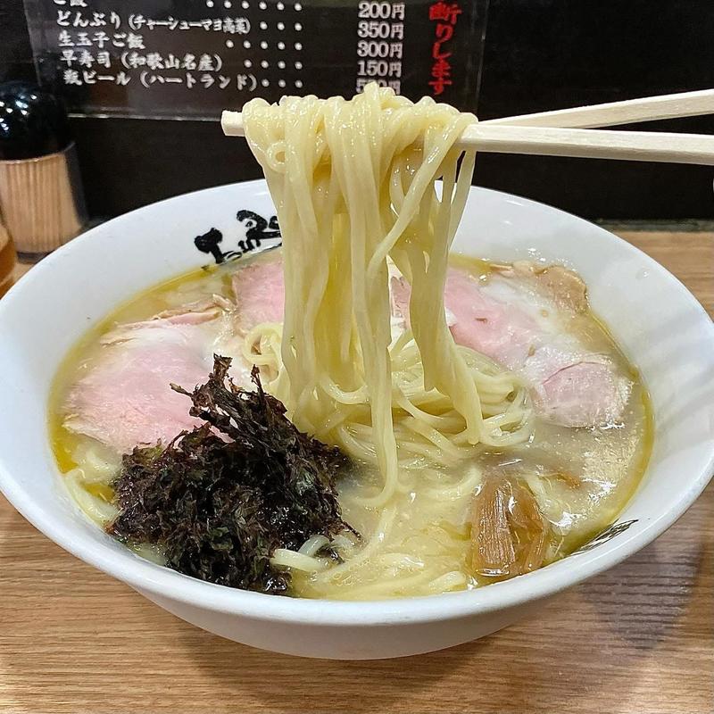 冷やし煮干しそば(麺屋丈六 キーノ和歌山)