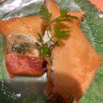 真鯛の紫蘇チーズ春巻き