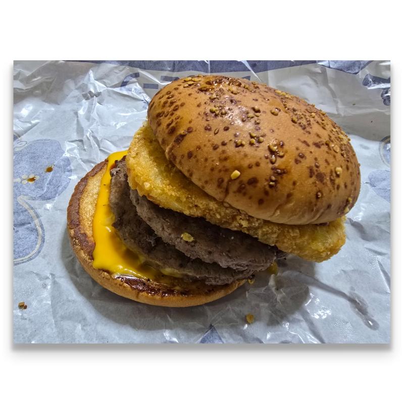 ザク切りポテト＆ダブル肉厚ビーフ やみつきチーズペッパー(マクドナルド 下総中山駅前店)