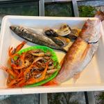 のどぐろ、あじ、とらえび、甘えび、はまぐり