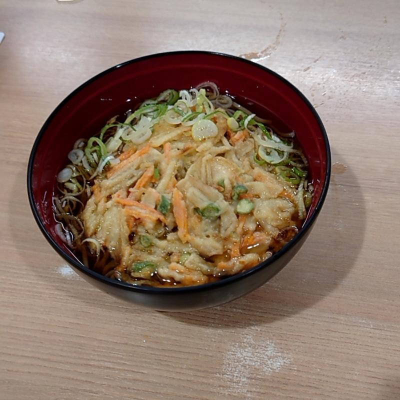 かき揚げ天そば(立ちそば処鷹 郡山)
