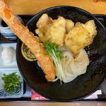 鶏天ぶっかけ&ジャンボカニカマ天