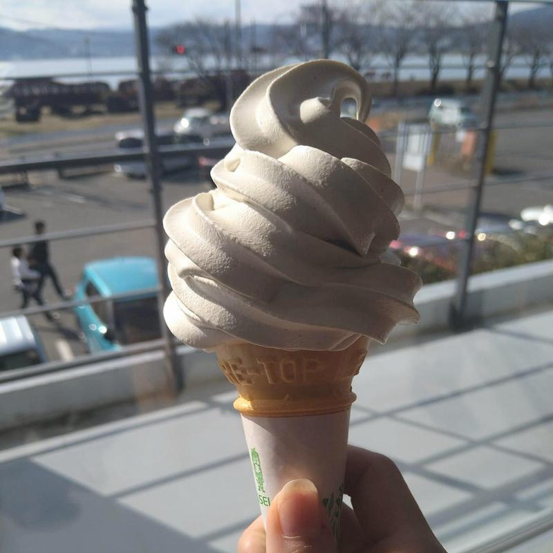 胡麻味噌ソフト(タケヤ味噌 みそ会館 )