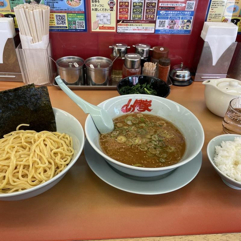 味噌つけ麺　半ライス(ラーメン山岡家 越谷レイクタウン店)