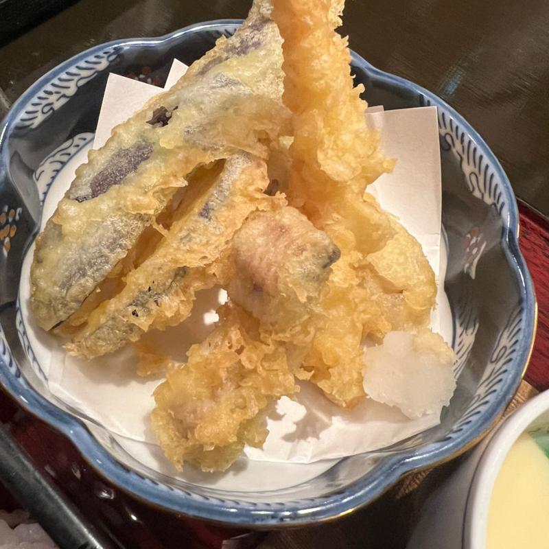 天麩羅　鰻　松茸　海老　野菜(鰻 髙之屋 銀座本店)