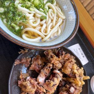うどん（中）とゲソ天(あじ道楽 )