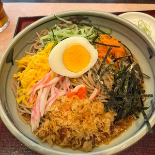 冷やしたぬき蕎麦(長寿庵)