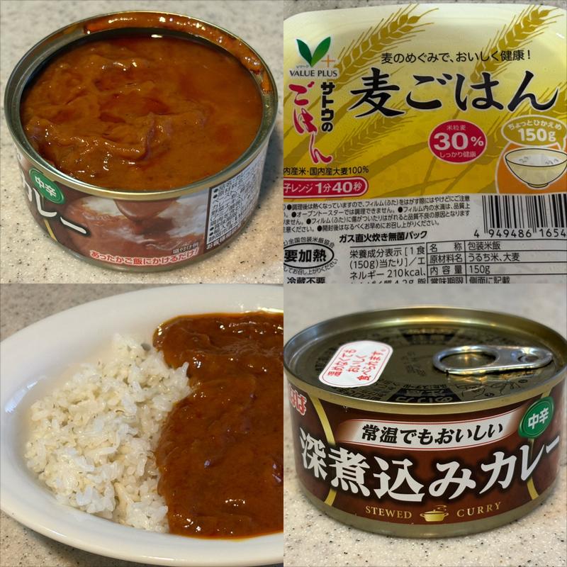 深煮込みカレー・中辛 ➕ 麦ごはん(相鉄ローゼン 南まきが原店)