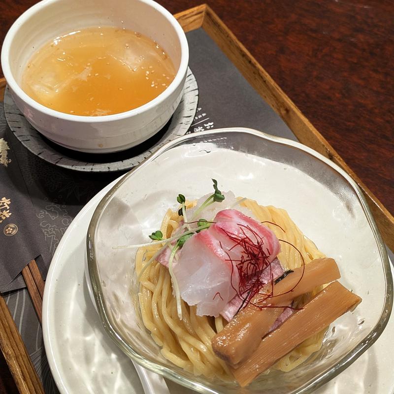 冷やし鯛塩つけ麺(鯛塩そば 灯花 そごう横浜店)