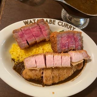 黒毛和牛の辛口ビーフカレー トンカツトッピング3辛