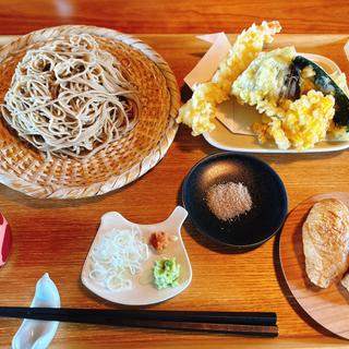 十割そば　C天ぷら定食(手打ち蕎麦 にしかわ)
